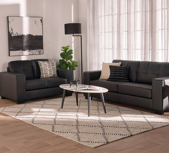 TIVOLI SOFA 2 SEATER CHARCOAL