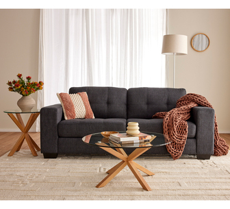 TIVOLI SOFA 3 SEATER CHARCOAL