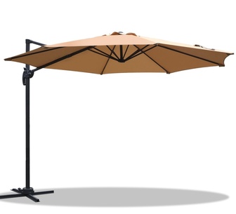 Aarush 3m 360 Degree Tilt Beige Outdoor Cantilever Umbrella