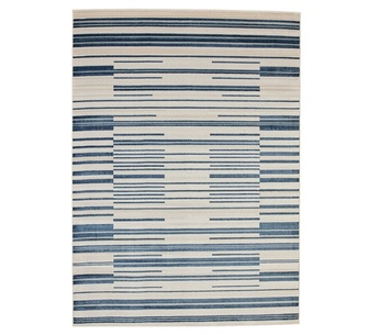 Abatur 196x300cm Rug Navy And Cream