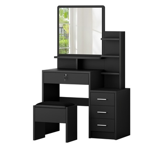 Abeer Black Dressing Table Set