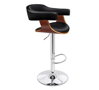 Acasia Black Silver Bar Stools