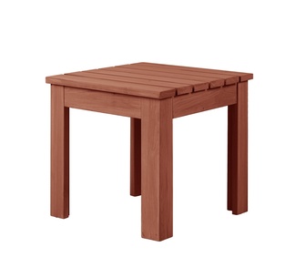 Adley Brown Fir Wood Outdoor Side Table