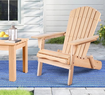 Afra Wood Outdoor Adirondack Chair