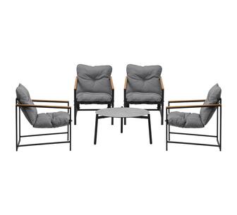 Aiza 5 Piece Outdoor Lounge Set
