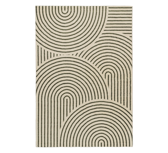 Akko Green/Cream Arch Washable Rug 330x240cm