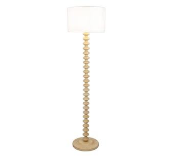 Alaka 53x137cm Natural Floor Lamp