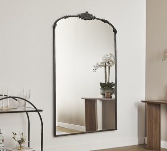 Alarice 180cm Baroque Mirror Black