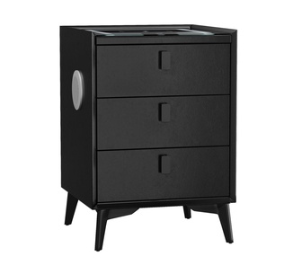 Alliya Bedside Table Black