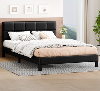Alpine Double Bed Black