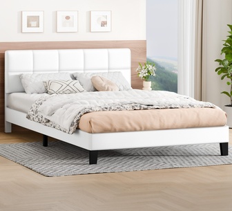 Alpine Double Bed White