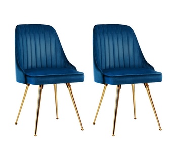 Set of 2 Alphar Blue Dining Chair