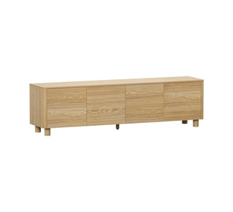 Alpina 180cm Natural 4 Door TV Unit