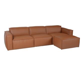 Altra 4PC Leather Sofa Caramel