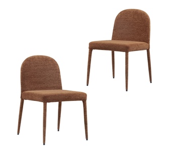 Set of 2 Alvra Red Dining Chairs