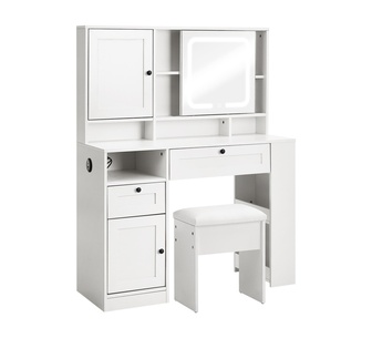 Amarania White LED Dressing Table Set