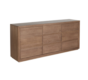 Amos Brown Chest of 9 Drawers