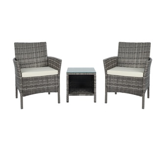 Anda 3 Piece Light Grey Outdoor Bistro Set