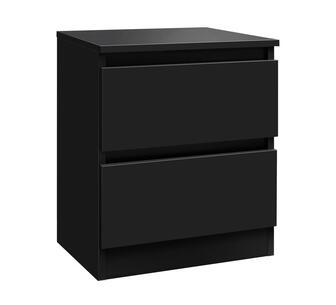 Angelito Black Bedside Table