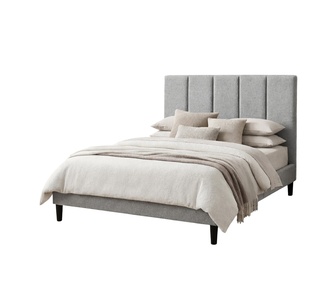 Yiannis Grey Single Quick Assembly Bed Frame