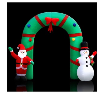 Holly Jolly 2.8M Christmas Inflatable Archwary Green