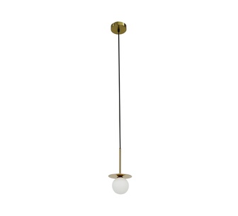 Aristea 1-Light Brass Pendant Light