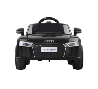 Armie 12V Kids Black Ride-On Audi R8 Remote Car