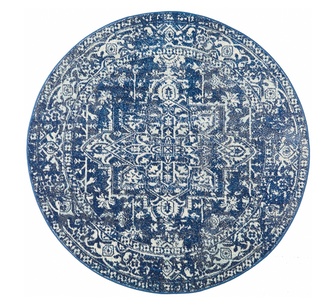 Arte 240x240cm Navy Blue Round Rug