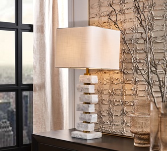 Arvara White Table Lamp