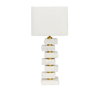 Arvara White Table Lamp