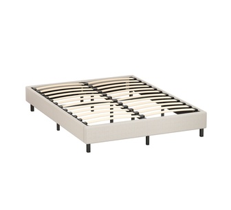 Ashe Queen Beige Fabric Bed Base