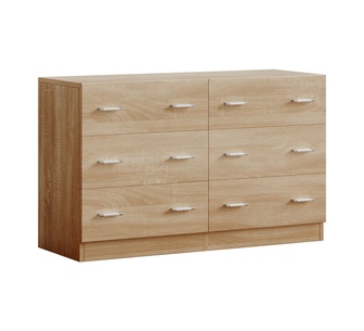 Ashtarte Wood Chest of 6 Drawers