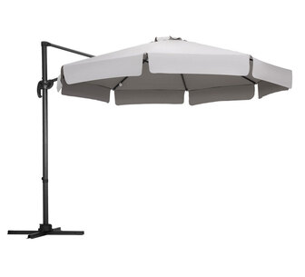 Aarush 3m 360 Degree Tilt Grey Outdoor Cantilever Umbrella
