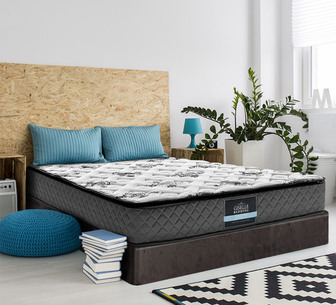 Aspen King 24cm Pillow Top Bonnell Spring Mattress