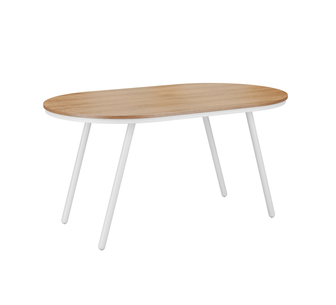 ALIX DINING TABLE LIGHT OAK WHITE