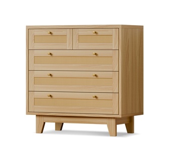 Ayush Wood Chest of 5 Drawers