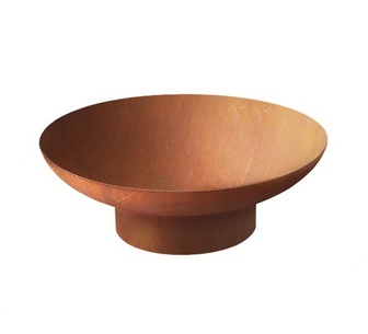 Blaze 70cm Beige Fire Pit Bowl Cast Iron Rustic
