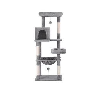Raziel 143cm Grey Cat Tree