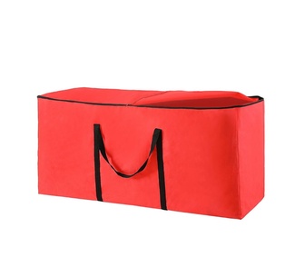 Holly Jolly Christmas Tree Storage Bag Red