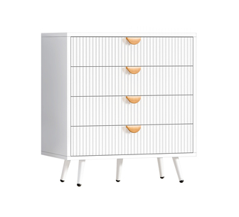 Baggins White Chest of 4 Drawers