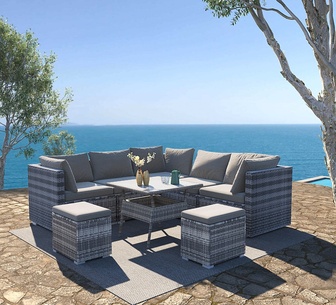 Bais Outdoor Lounge Set Grey