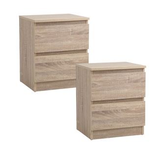 Ballari Set of 2 Bedside Tables Natural