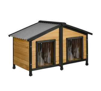 Baywood Natural Black Fir Wood Pet House