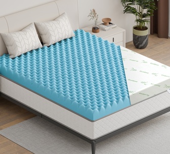 Virel 10cm Double Memory Foam Mattress Protector