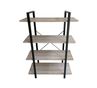 Zobel 4-Tier Oak Bookshelf