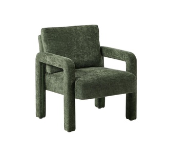 Sobel Green Velvet Armchair