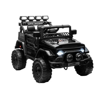 Belsie 12V Black Kids Jeep Remote Car