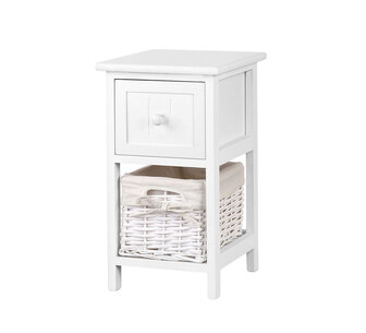 Berthold White Bedside Table