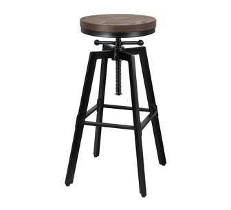 Egbert Black Bar Stool