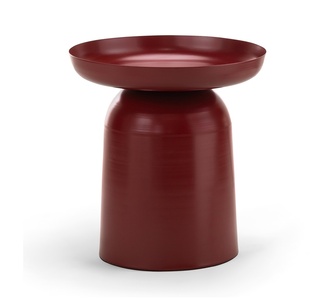 Berm Round Red Side Table